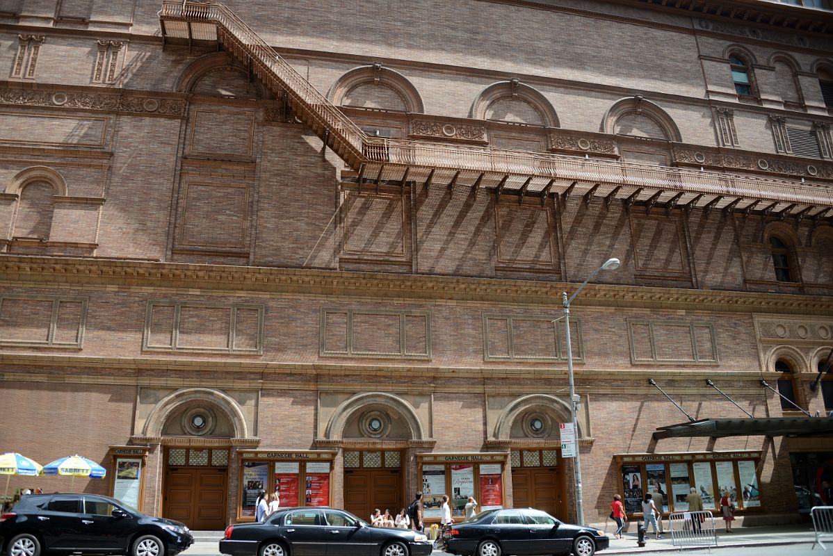 02 The Carnegie Hall Exterior Has Narrow Roman Bricks of a Mellow Ochre Hue With Details in Terracotta and Brownstone New York City